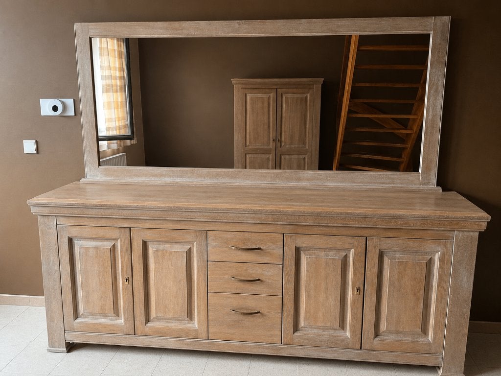 Complete landelijke eetkamer, Ophalen, Gebruikt, Landelijk, 4 tot 6 stoelen