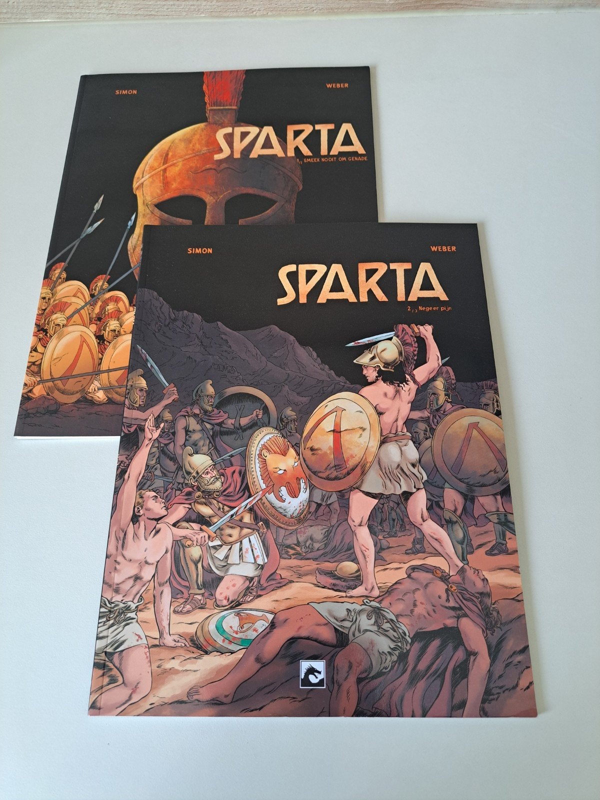 Strips Sparta 1 en 2, Ophalen of Verzenden, Simon