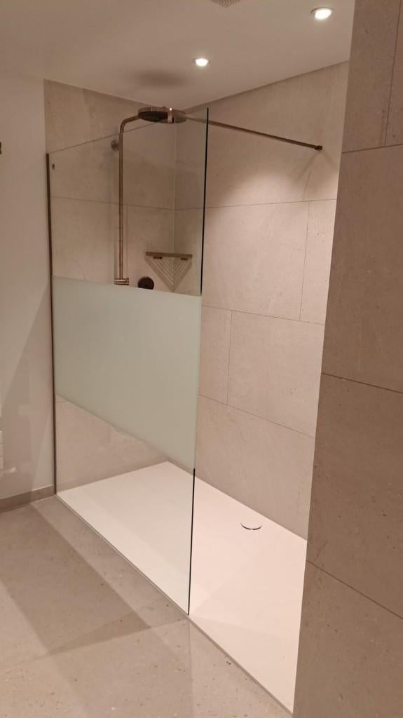 aquaconcept doucheglas 120cm x 200cm nieuwstaat, Ophalen, 100 tot 150 cm, 200 cm of meer, Overige typen