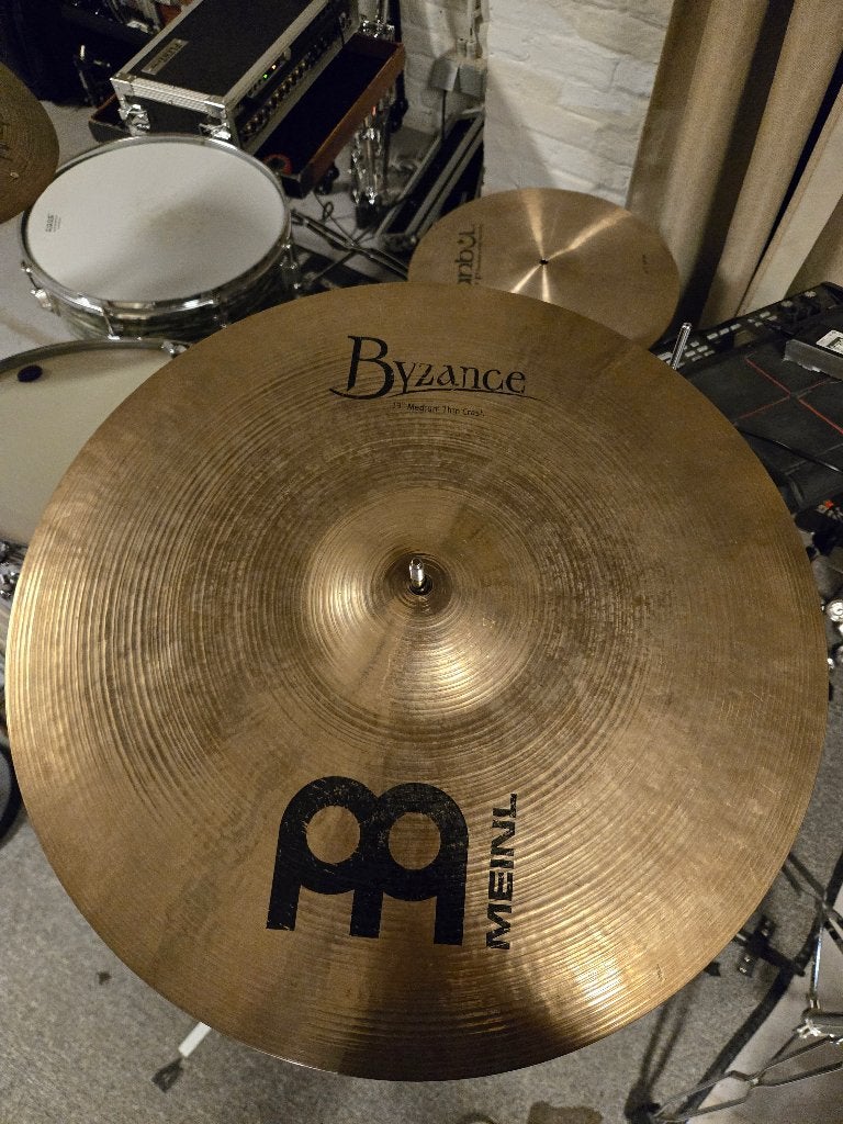 Meinl 19" Byzance medium thin crash, Musique & Instruments, Enlèvement, Utilisé