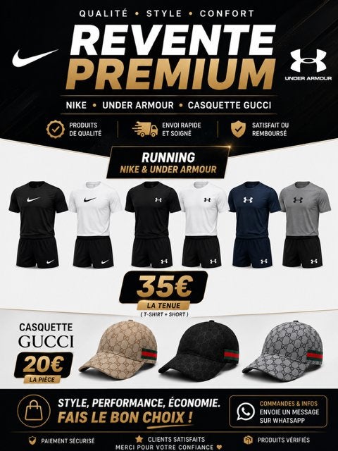 Ensemble Nike running et under armour, Ophalen, Nieuw