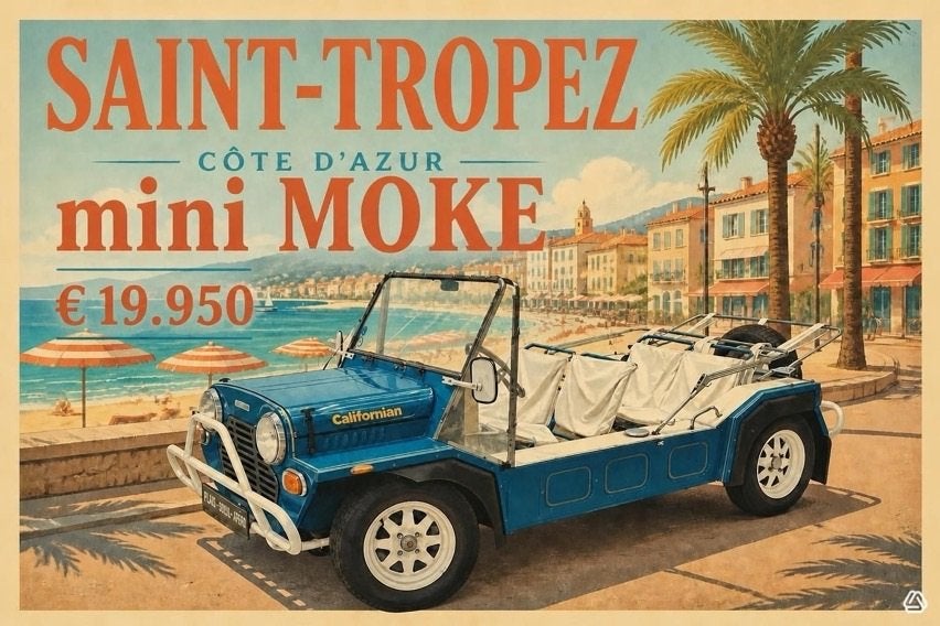 Mini Moke, Auto's, Blauw, Bedrijf, Blauw, Mini
