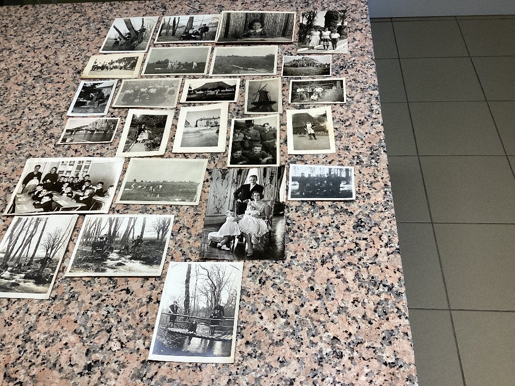 Lot van 25 oude foto’s allerlei, Verzamelen, Ophalen of Verzenden, 1940 tot 1960, Gebruikt, Foto