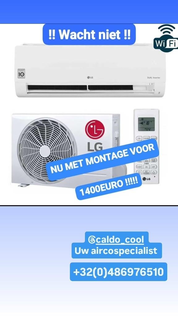 Airco's KOELEN EN VERWARMEN scherpe prijzen MET MONTAGE, Elektronische apparatuur, Airco's, Ophalen, Koelen en Ontvochtigen, Timer