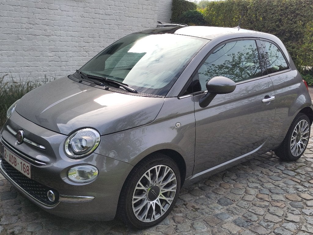 Fiat 500 02/2021 benzine, Auto's, Voorwielaandrijving, 4 cilinders, Leder en Stof, Overige kleuren