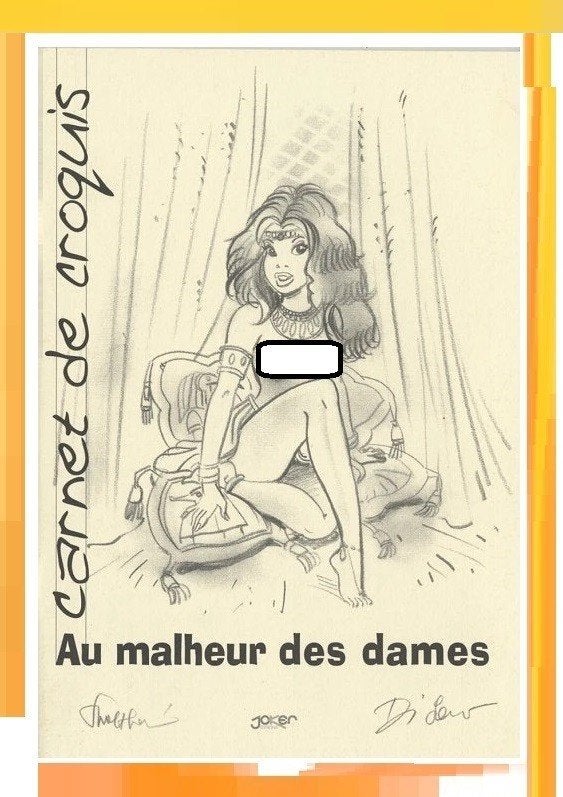 Au malheur des dames, carnet de croquis- Walthéry no Natacha, Livres, Enlèvement ou Envoi