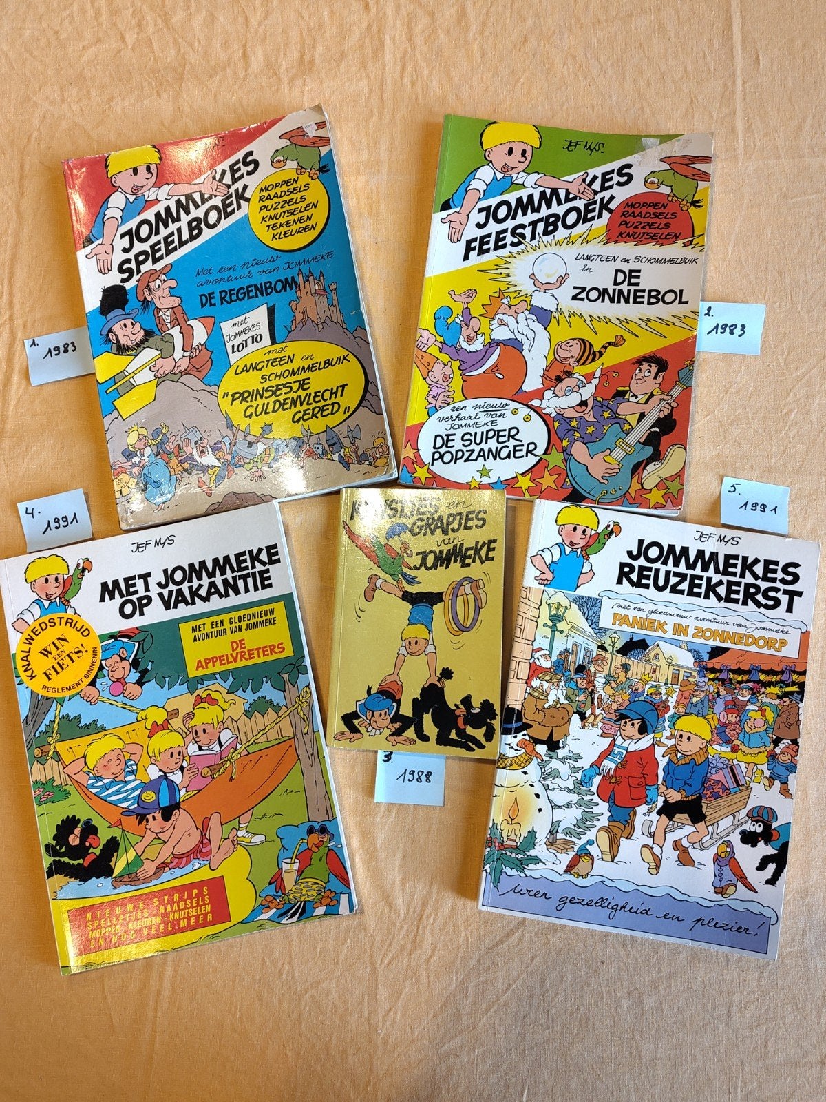 Jommekes speelboeken 1983 - 1988 - 1991, Boeken, Ophalen of Verzenden