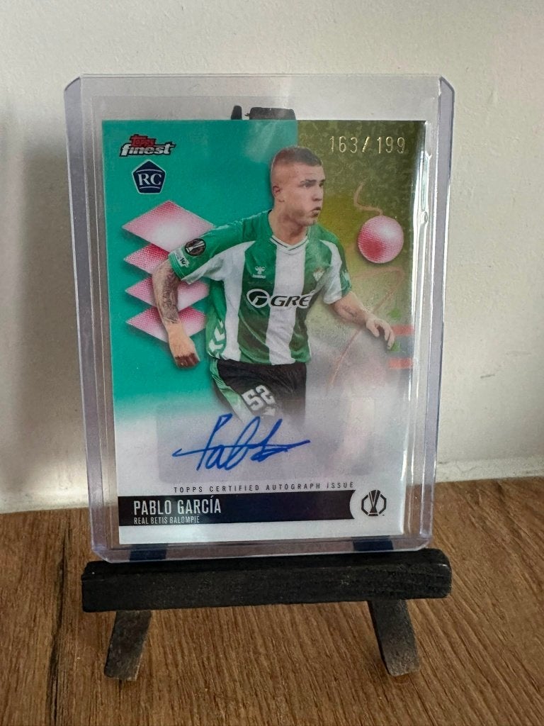 Finest Real Betis RC Auto - Pablo Garcia - 163/199, Ophalen of Verzenden, Nieuw, Spelerskaart