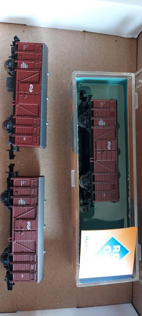 NLK 0415 GESLOTEN NS GOEDEREN WAGONS 1/160, Gelijkstroom, Wagon, Ophalen of Verzenden, Roco