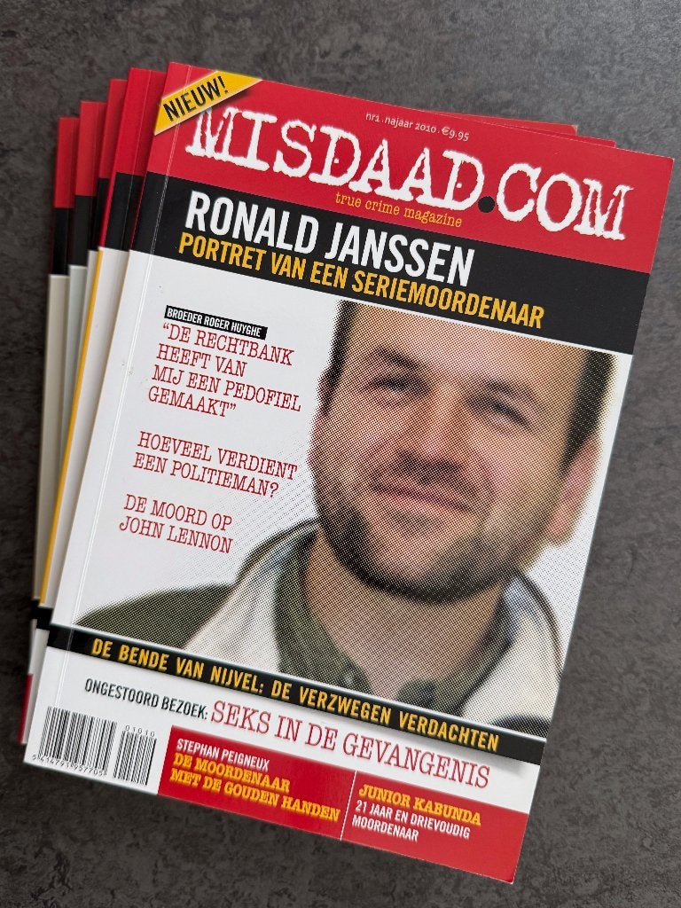 True Crime Magazine 'misdaad': de 5 nummers, Boeken, Tijdschriften en Kranten, Zo goed als nieuw, Ophalen of Verzenden