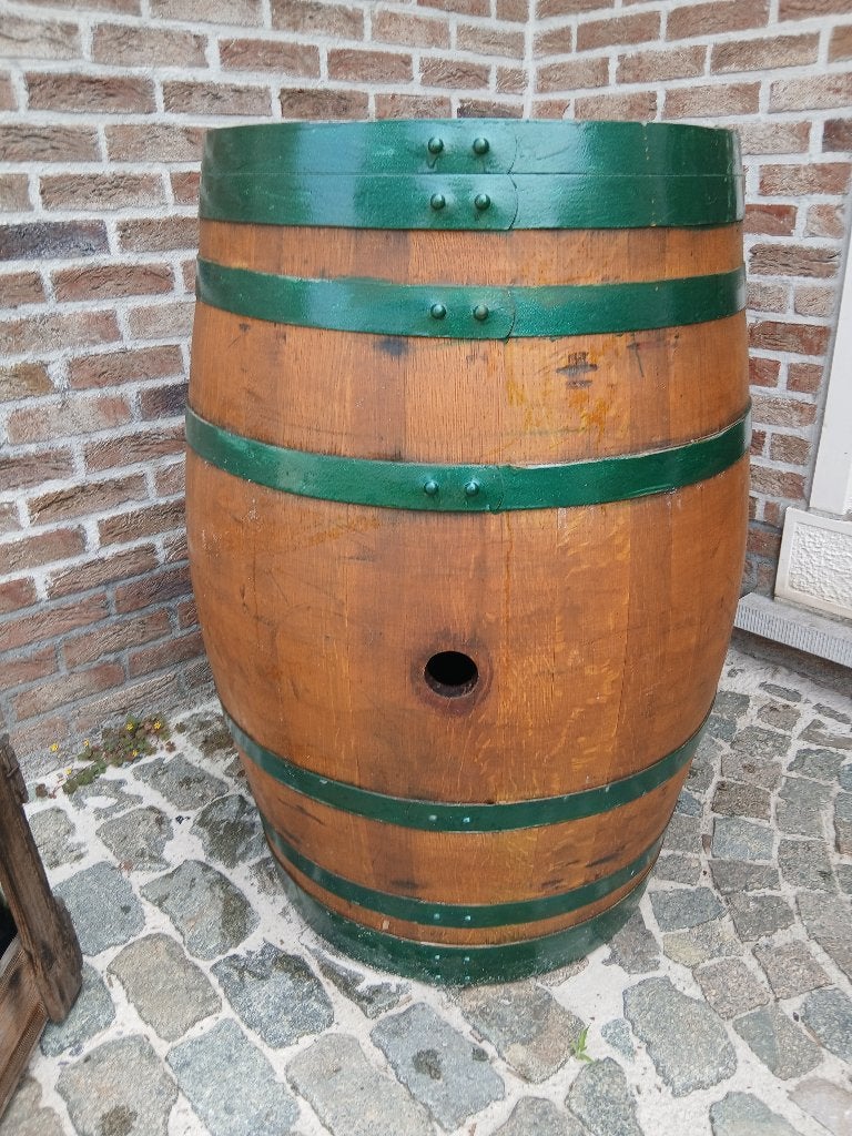 wijnvat & 225 liter & 105 cm hoog & 75 cm breed & groen, 150 liter of meer, Ophalen, Zo goed als nieuw, Hout