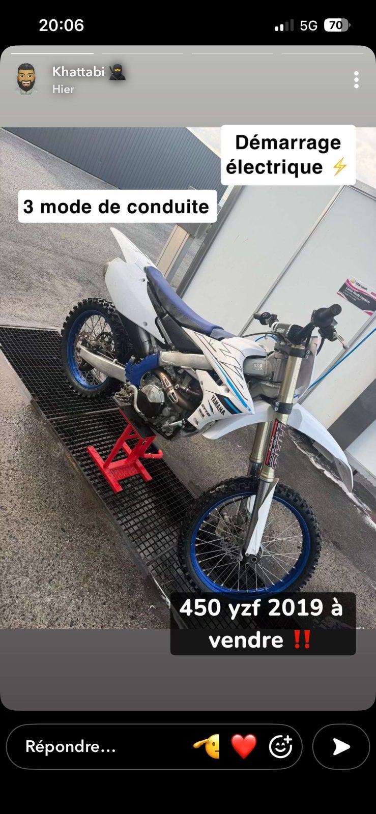 450 YZF, Fietsen en Brommers, Ophalen of Verzenden, Zo goed als nieuw