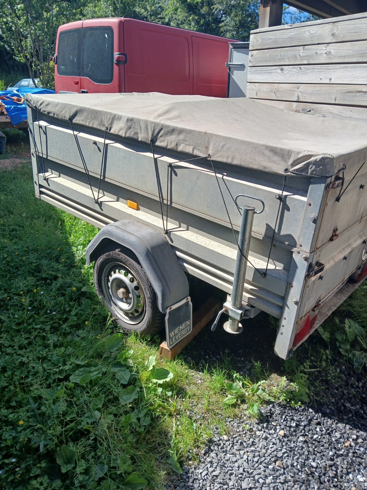 Aanhangwagen met dubbele hoogte van 750 kg, Auto diversen, Aanhangers en Bagagewagens, Ophalen