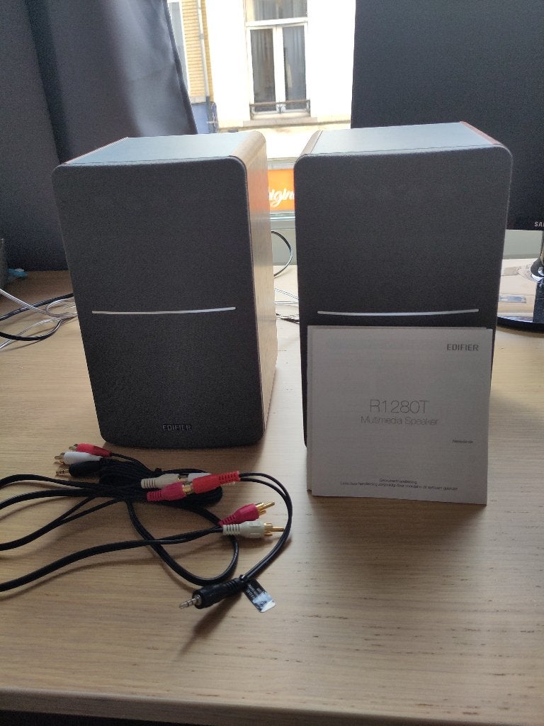 Enceintes Edifier R1280T, Audio, Tv en Foto, Luidsprekerboxen, Inclusief kabels, Zo goed als nieuw, Minder dan 60 watt, Boekenplank luidspreker