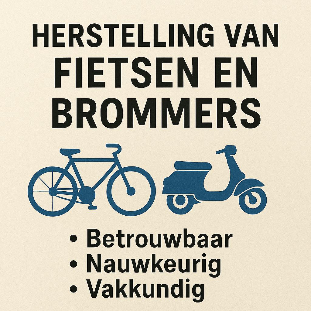 Herstellingen Van Fietsen Tot Brommers Evt E-Steps, Fietsen en Brommers, Brommers | Schadebrommers, Ophalen