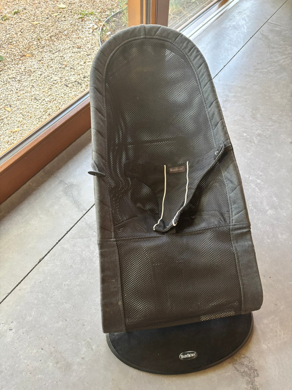 BabyBjörn Balance Soft wipstoel–zwart mesh – baby bouncer, Kinderen en Baby's, Ophalen, Gebruikt, Wipstoel