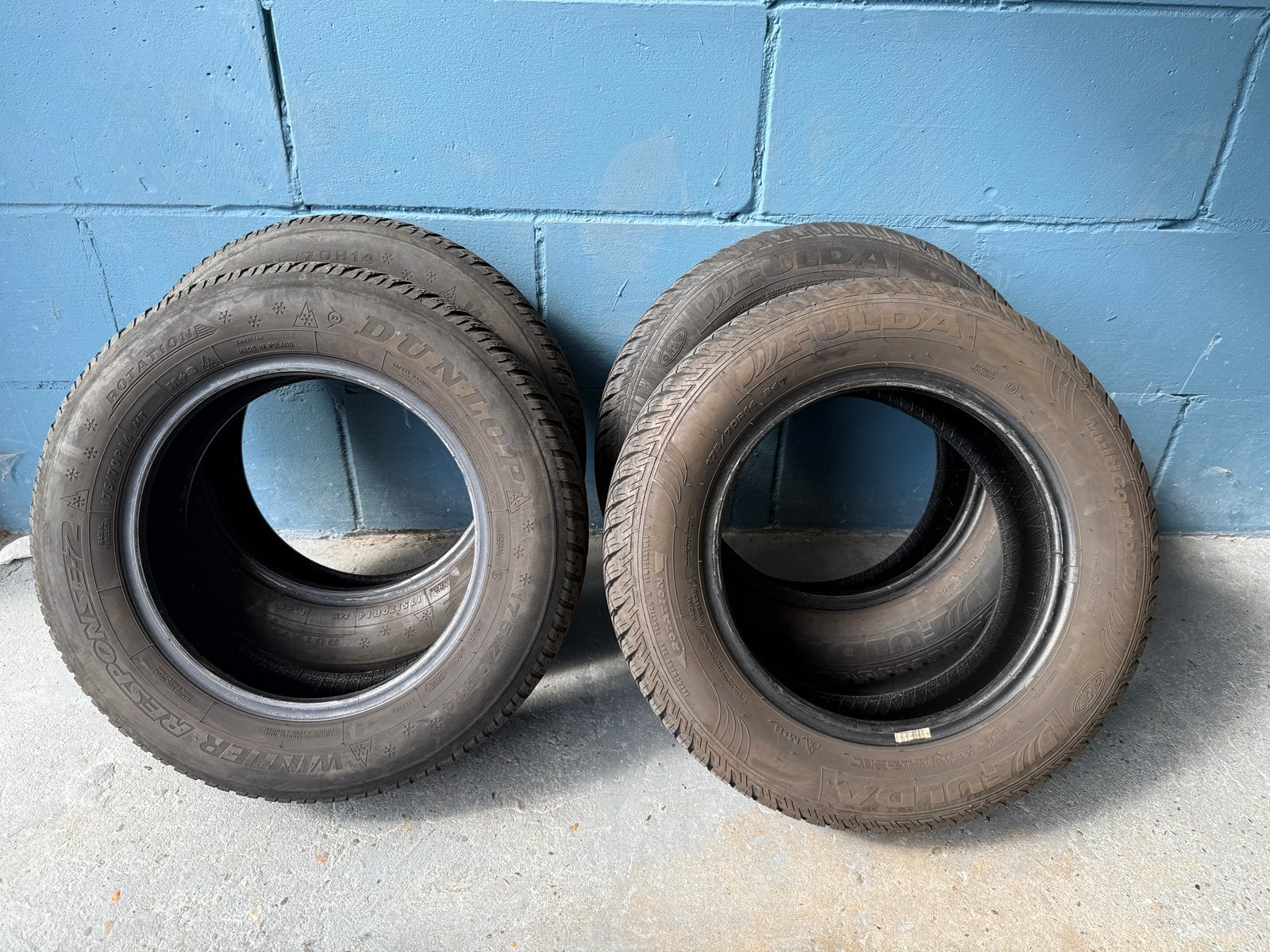 Banden 175/70R14, Ophalen