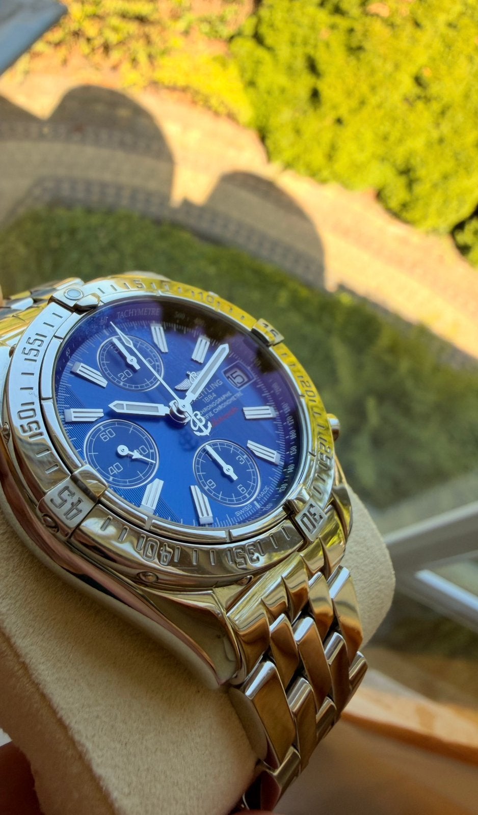 Breitling A13358, Bijoux, Sacs & Beauté, Enlèvement, Comme neuf, Breitling