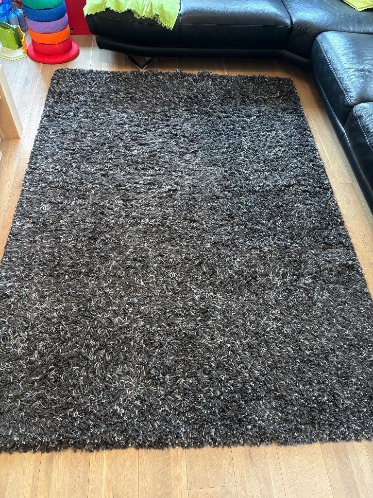 Zwart tapijt, Huis en Inrichting, Stoffering | Tapijten en Vloerkleden, Ophalen, Gebruikt, Zwart