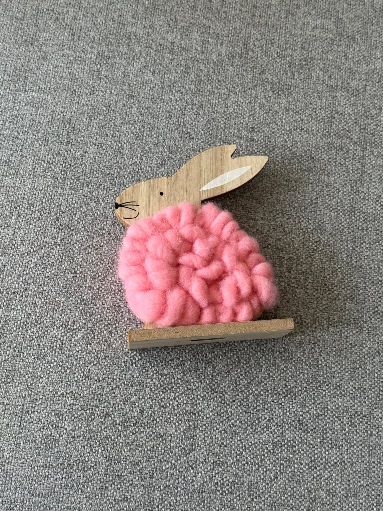 116. Pasen decoratie konijn roze, Diversen, Ophalen of Verzenden, Zo goed als nieuw