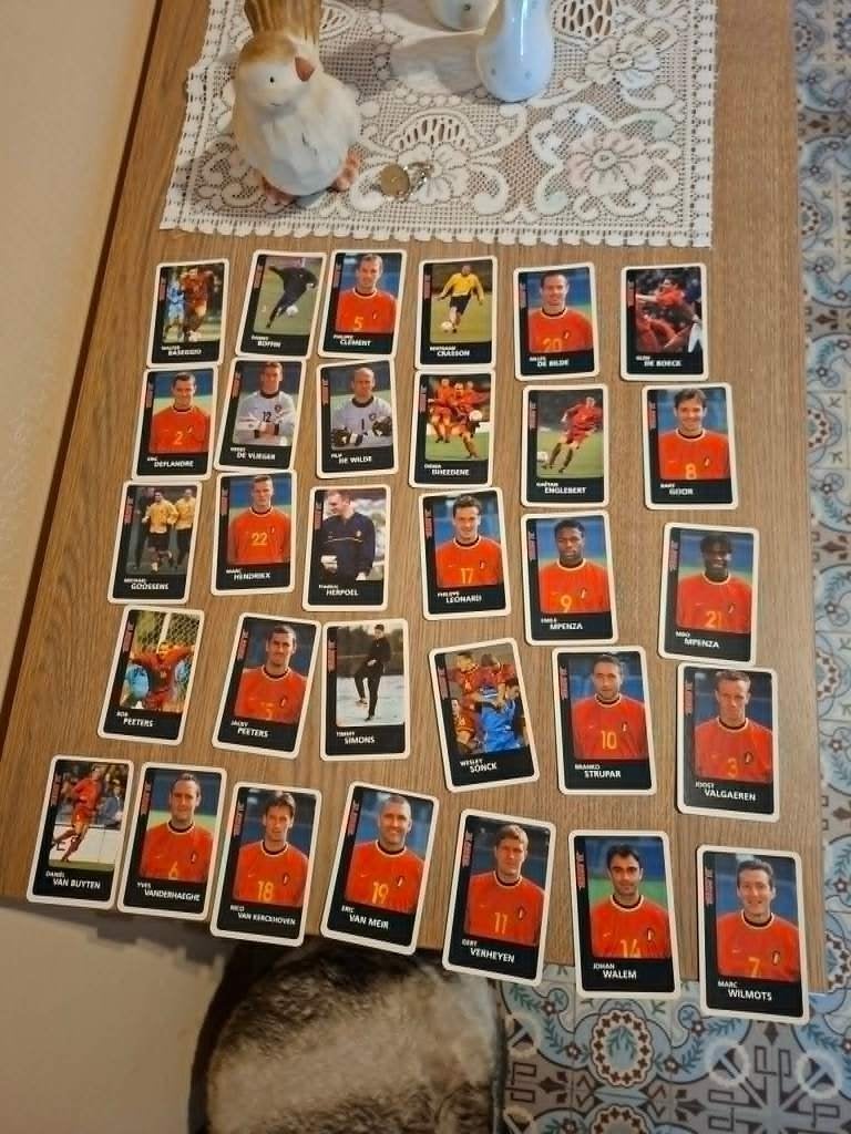 31 Voetbalkaarten / Rode Duivels, Enlèvement ou Envoi, Comme neuf, Cartes de joueur