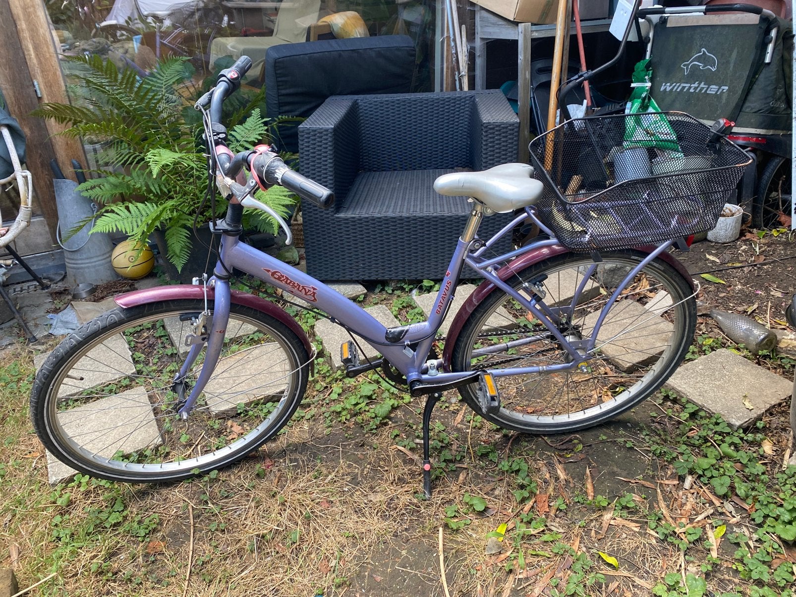 Fiets Batavus 26 inch, Fietsen en Brommers, Fietsen | Meisjes, Gebruikt, Versnellingen, Schijfrem, Ophalen