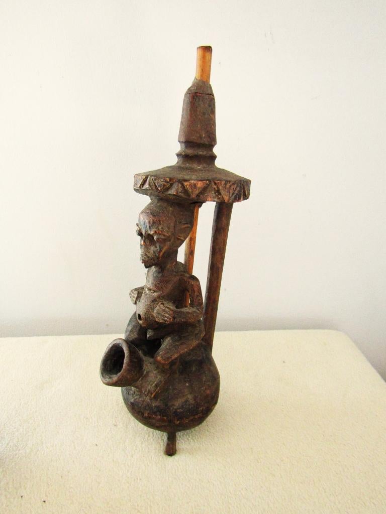Afrikaanse tribale kunst - Luba pijp, Antiek en Kunst, Ophalen of Verzenden