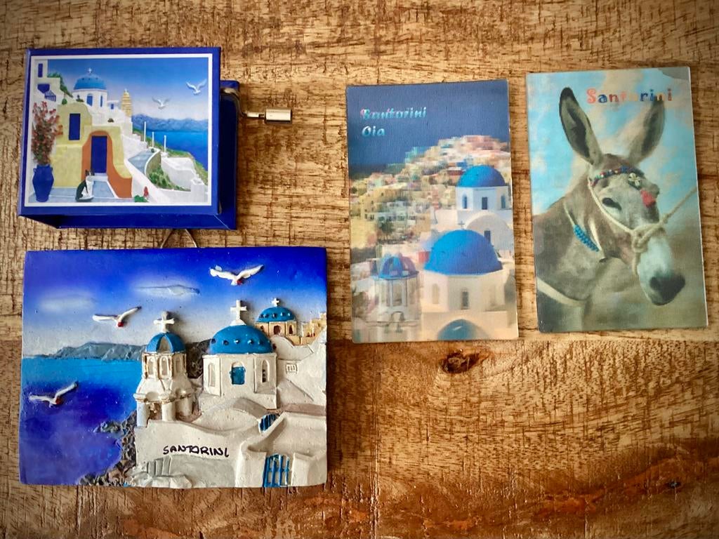 🔵 Santorini Souvenir - muziekdoosje ZORBA 🇬🇷, Enlèvement ou Envoi, Comme neuf