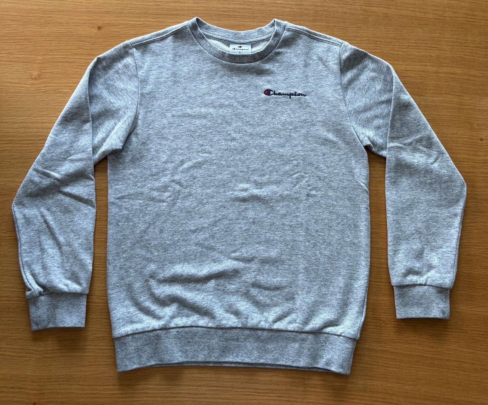 Sweat gris chiné CHAMPION - 11 - 12 ans - 9€, Kinderen en Baby's, Kinderkleding | Maat 146, Ophalen of Verzenden, Zo goed als nieuw