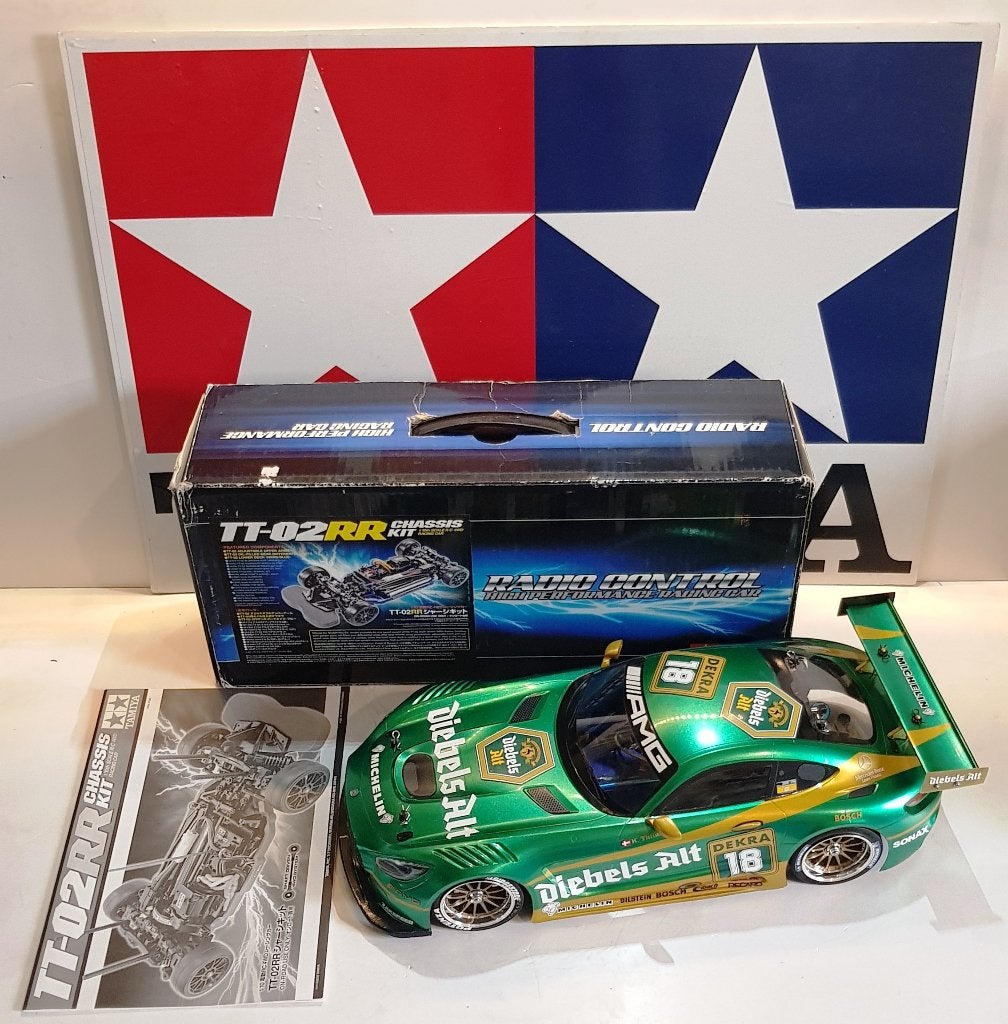Kit châssis Tamiya TT-02RR #47382 avec Mercedes AMG GT3, Neuf, Échelle 1:10, Voiture on road, Électro