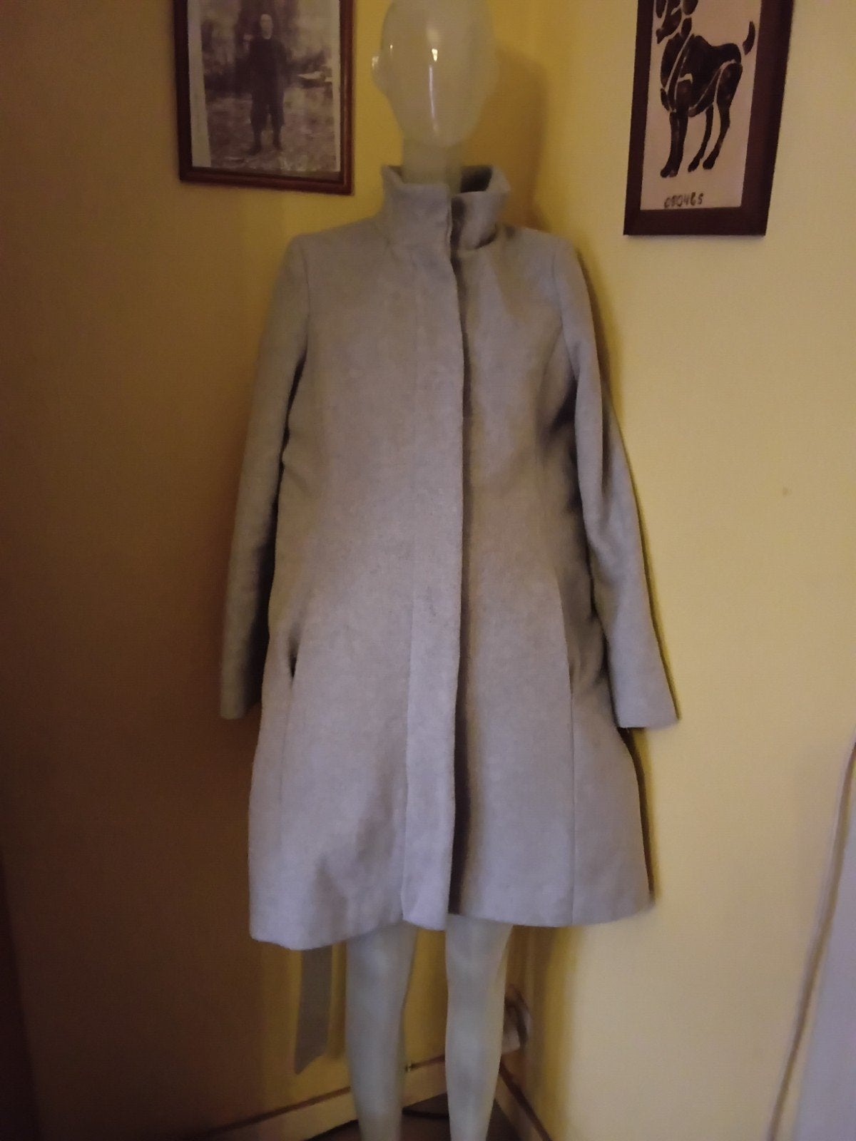 vend manteau femme prix 10 euros, Gris