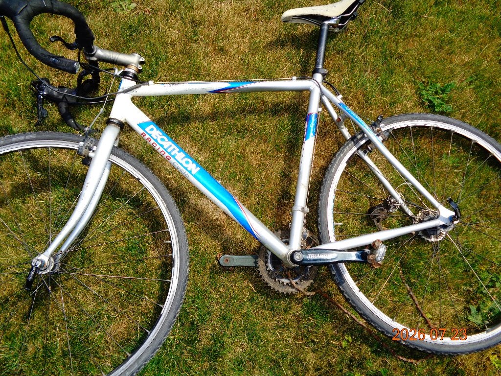 fiets decathlon, Gebruikt, Velgrem, Geen vering, 53 tot 57 cm