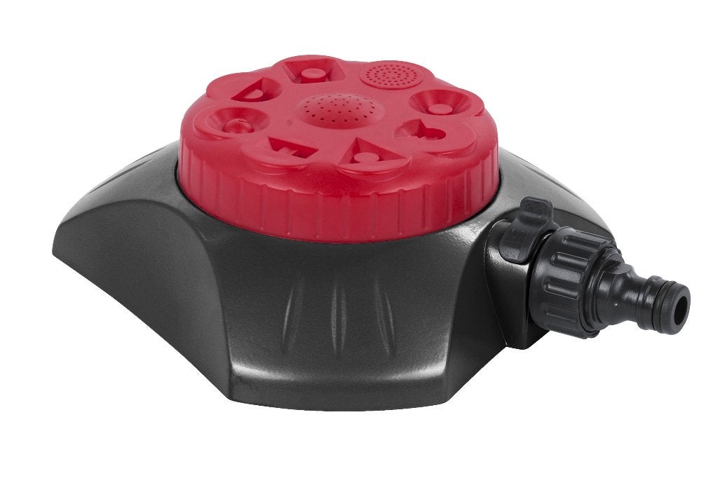 Tuinsproeier aluminium basis met 8 patronen (Kreator), Jardin & Terrasse, Arroseurs de jardin, Enlèvement ou Envoi, Comme neuf