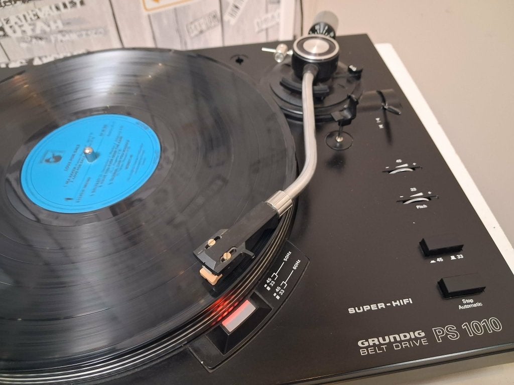 Grundig PS1010 Vintage Platenspeler – Duitse kwaliteit !, Audio, Tv en Foto, Platenspelers, Gebruikt, Pitch-regelaar, Platenspeler