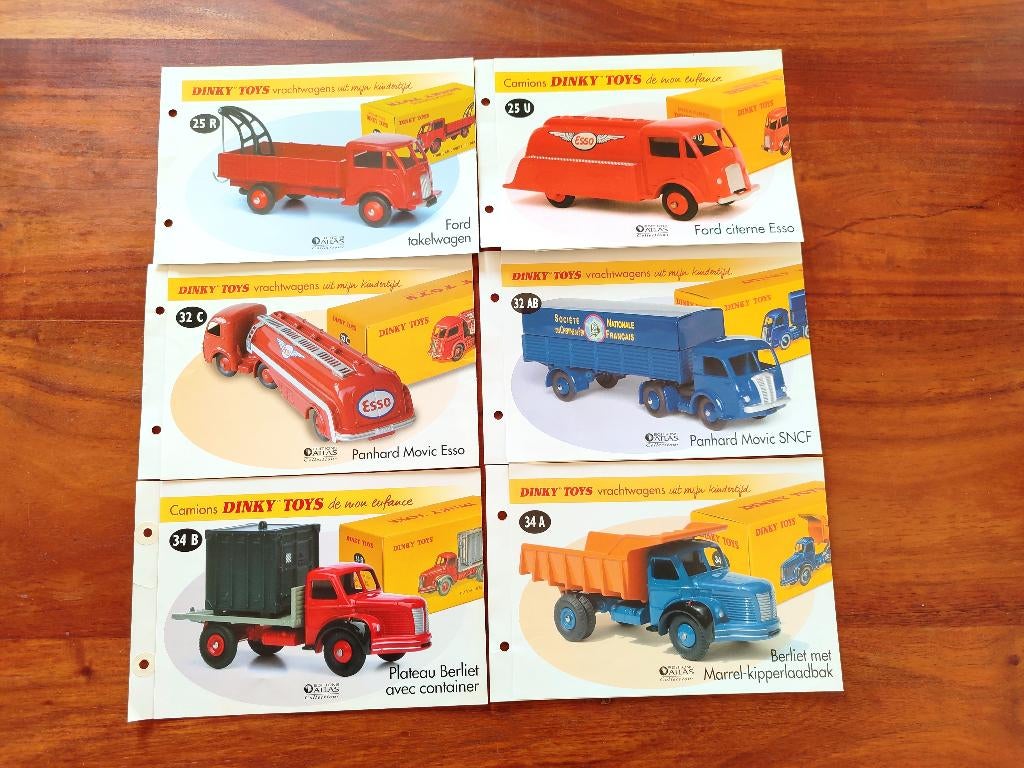 Lot 06 _ Dinky ATLAS _ 6 technische specificaties, Ophalen of Verzenden, Zo goed als nieuw, Overige typen, Dinky Toys