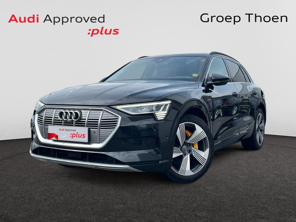Audi e-tron E-Tron 95 kWh 55 Quattro Advanced, Auto's, Lederen bekleding, Overige modellen, Zwart, Elektrisch