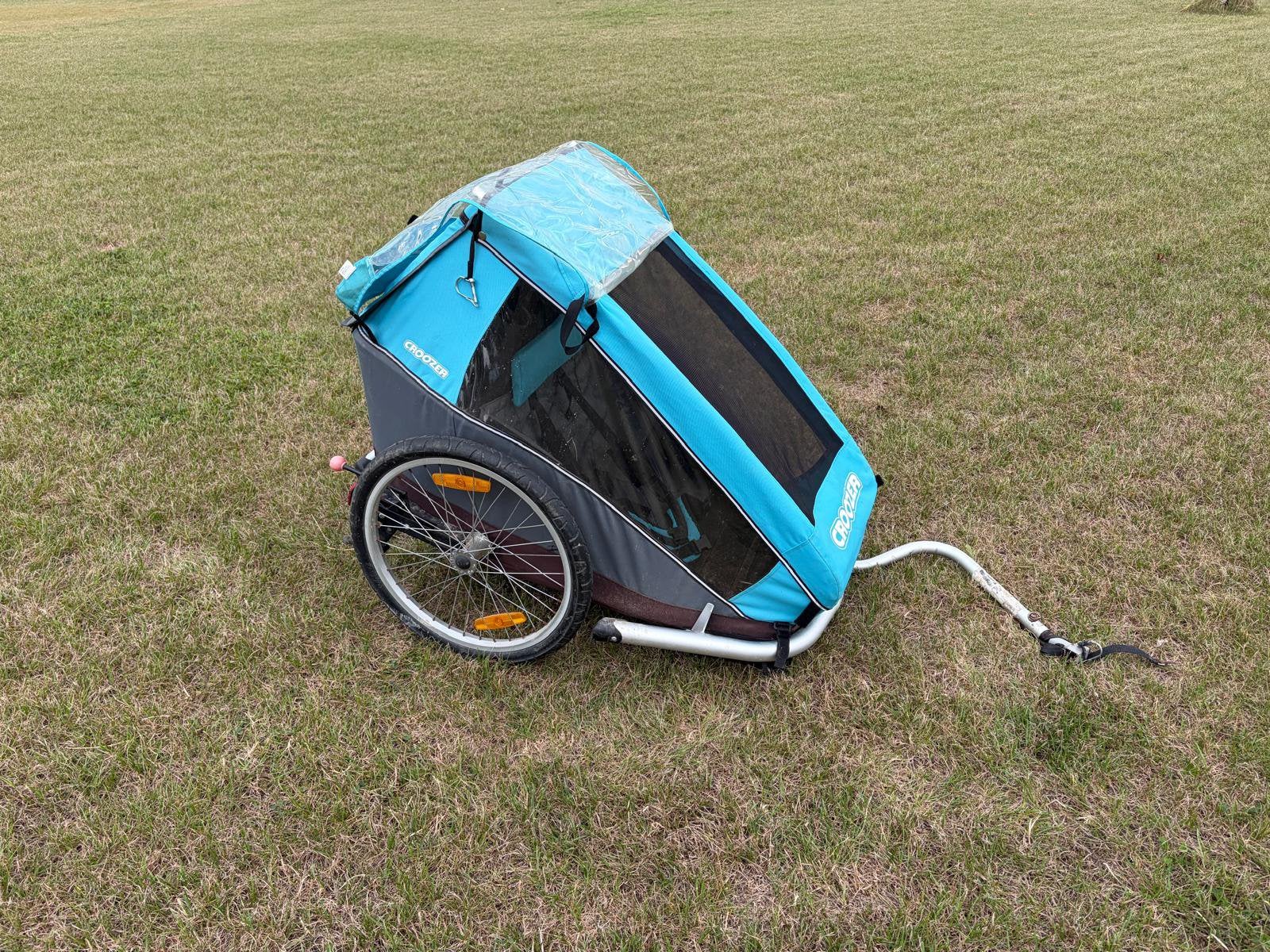 Fietskar - 1 persoon, Fietsen en Brommers, Fietsaccessoires | Aanhangwagens en Karren, Ophalen, Gebruikt, Kinderkar, Opvouwbaar