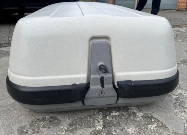 Dakkoffer mercedes orgineel met sleutels 225x56cm, 32cm, Autos : Divers, Coffres de toit, Enlèvement, Comme neuf