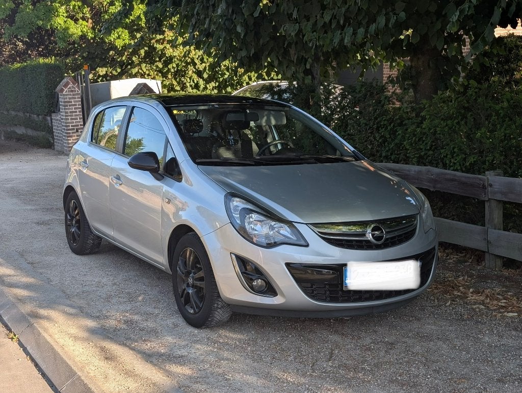Opel Corsa 1.2 benzine — 5 deuren — 124.000 km — 2014, Auto's, Euro 2, Zwart, Android Auto, 5 deurs