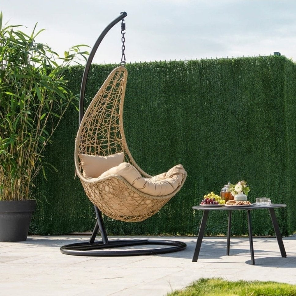 Hangstoel met gewichtloos design, Ophalen, Zo goed als nieuw, Met standaard