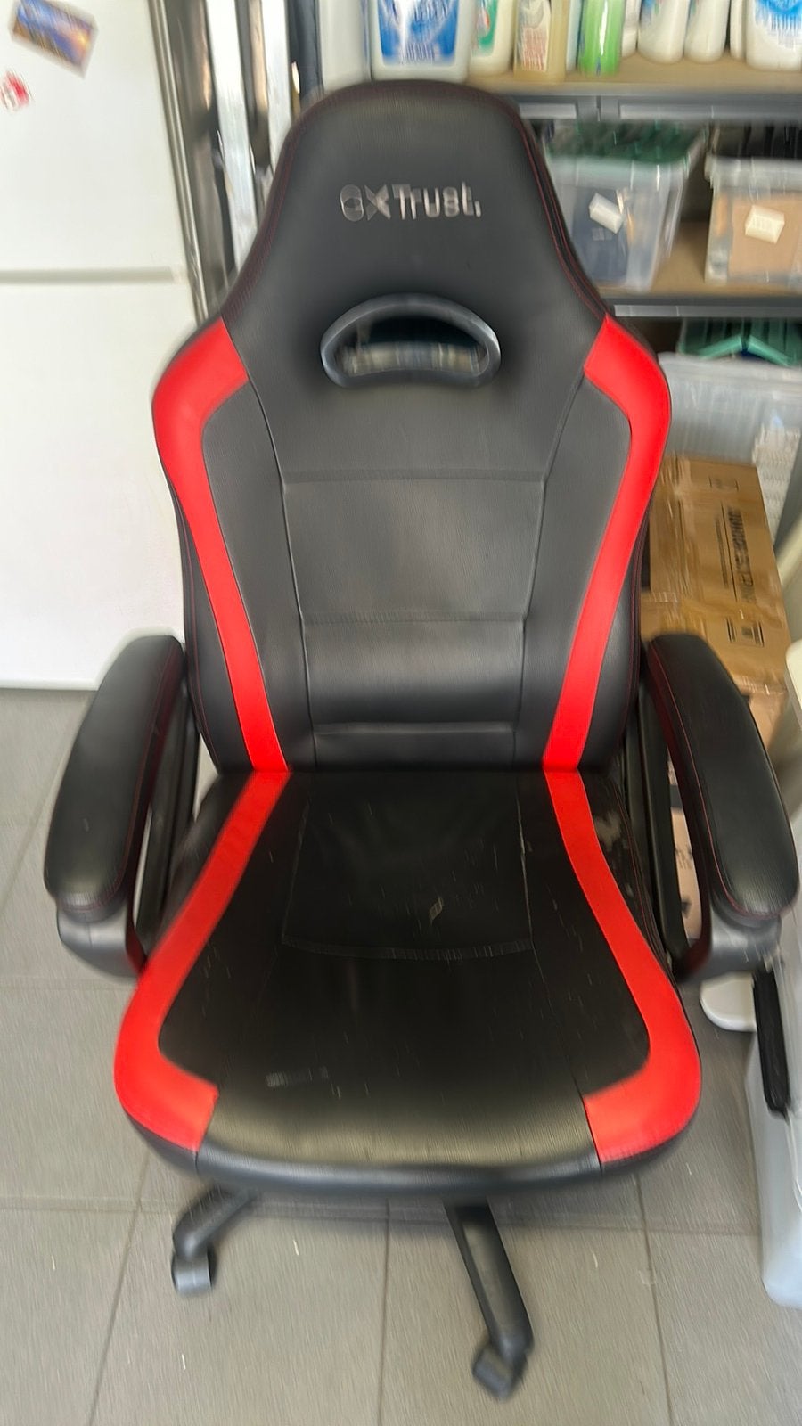 Chaise bureau, Rouge, Chaise de bureau de gaming, Enlèvement, Utilisé