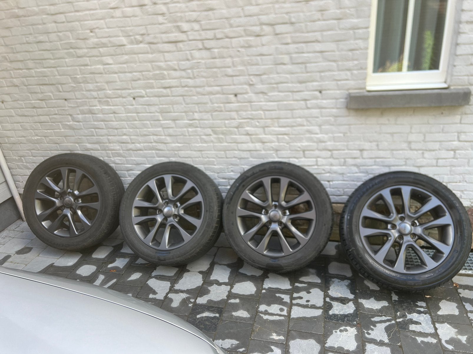 Jeep sport velgen 21inch met (gebruikte 4seizoensbanden), Auto-onderdelen, Ophalen, Gebruikt, 265 mm, 21 inch