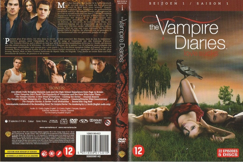 The Vampire Diaries Saison 1, Enlèvement ou Envoi, Vampires ou Zombies, Comme neuf, Anglais