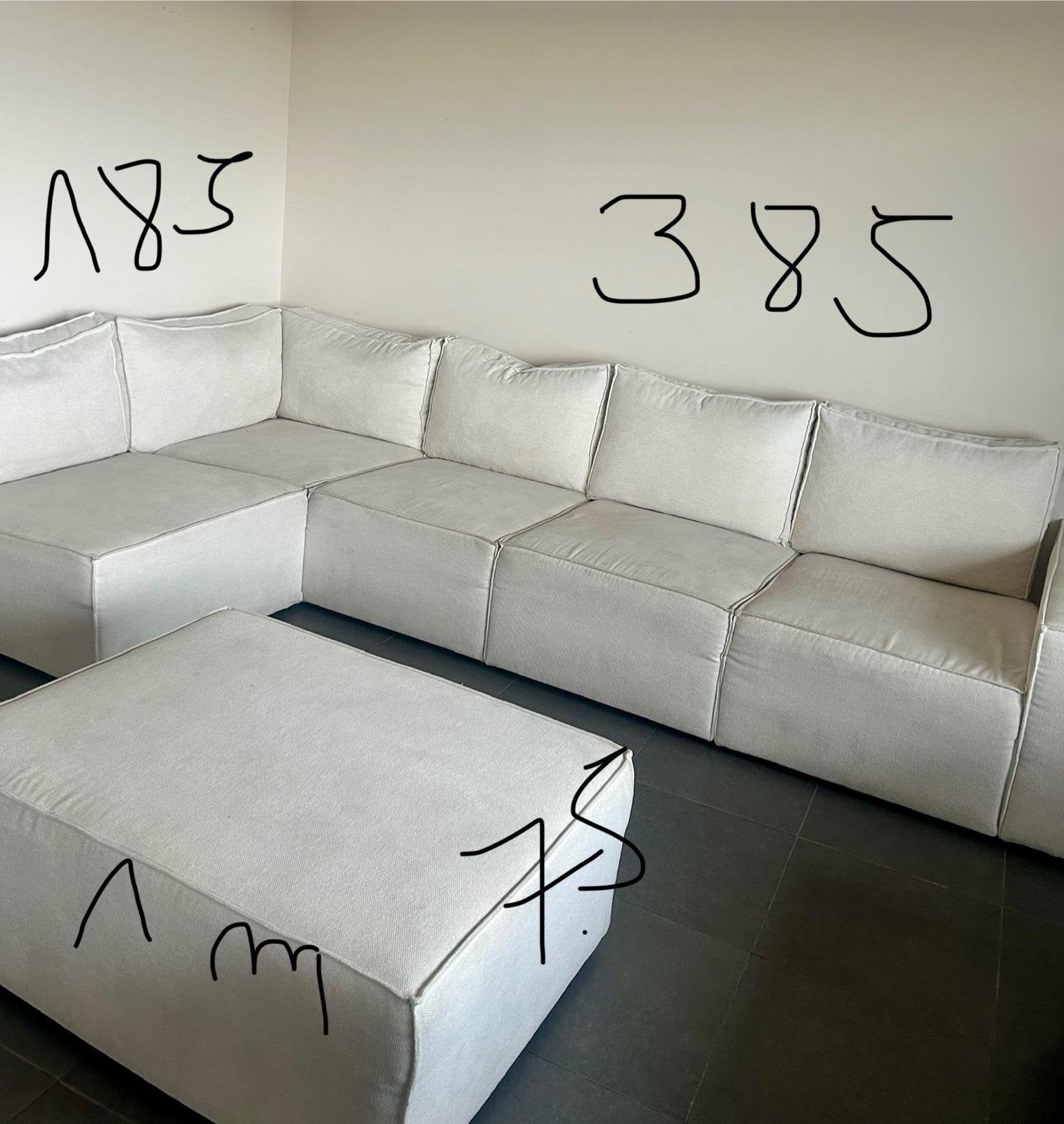 Fauteuils a angle, Maison & Meubles, Enlèvement, Utilisé, Beige