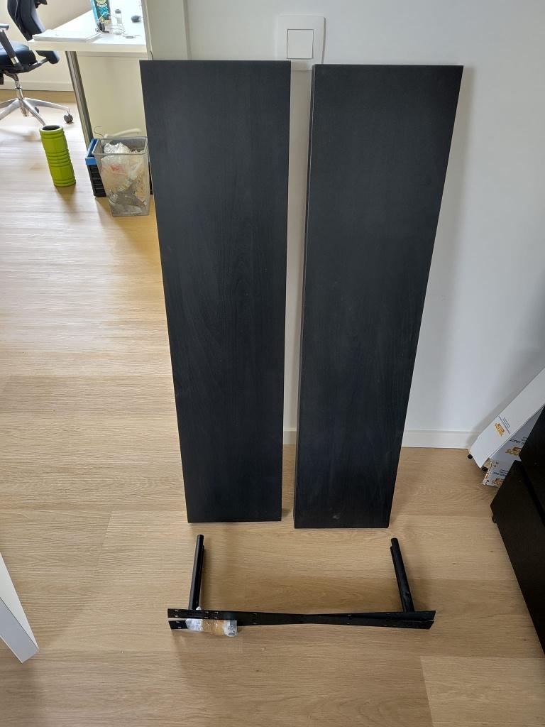 2 wandplanken zwart Ikea, Ophalen, Zo goed als nieuw