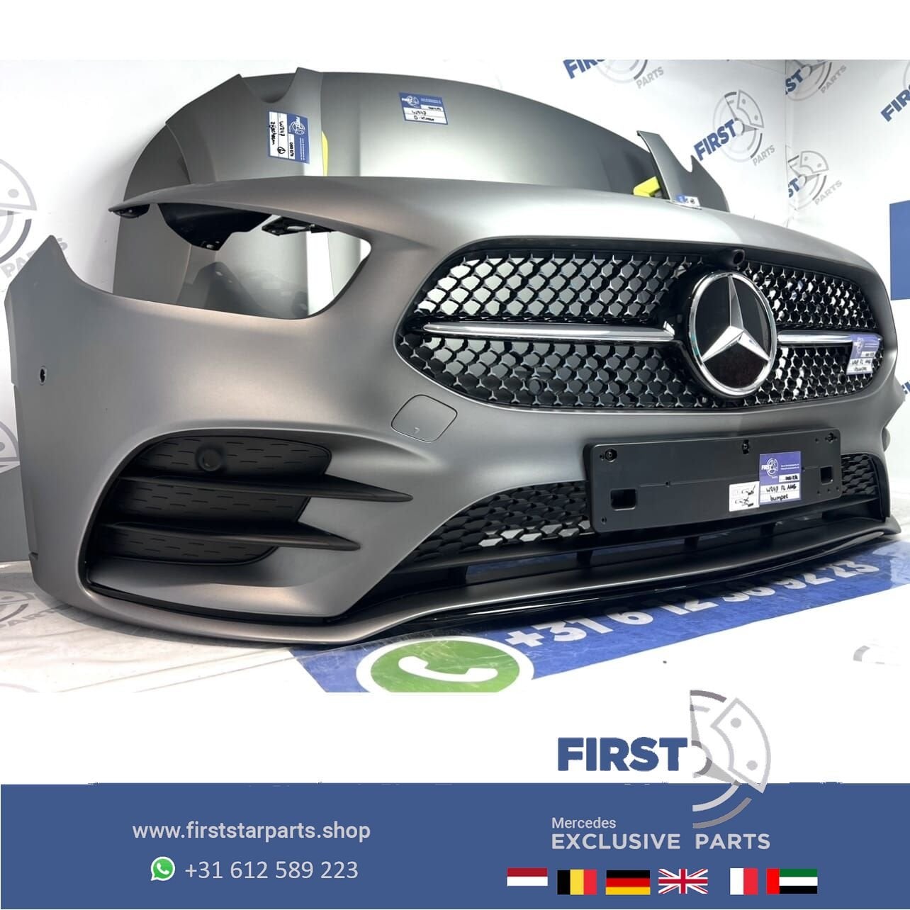 W247 FACELIFT B KLASSE AMG VOORKOP 2023-2026 GRIJS MAT MAGNO, Utilisé, -, Avant, -