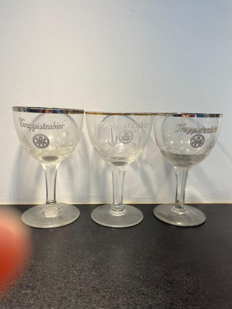 Lot de verres trappistes, Collections, Enlèvement, Comme neuf, Verre à bière