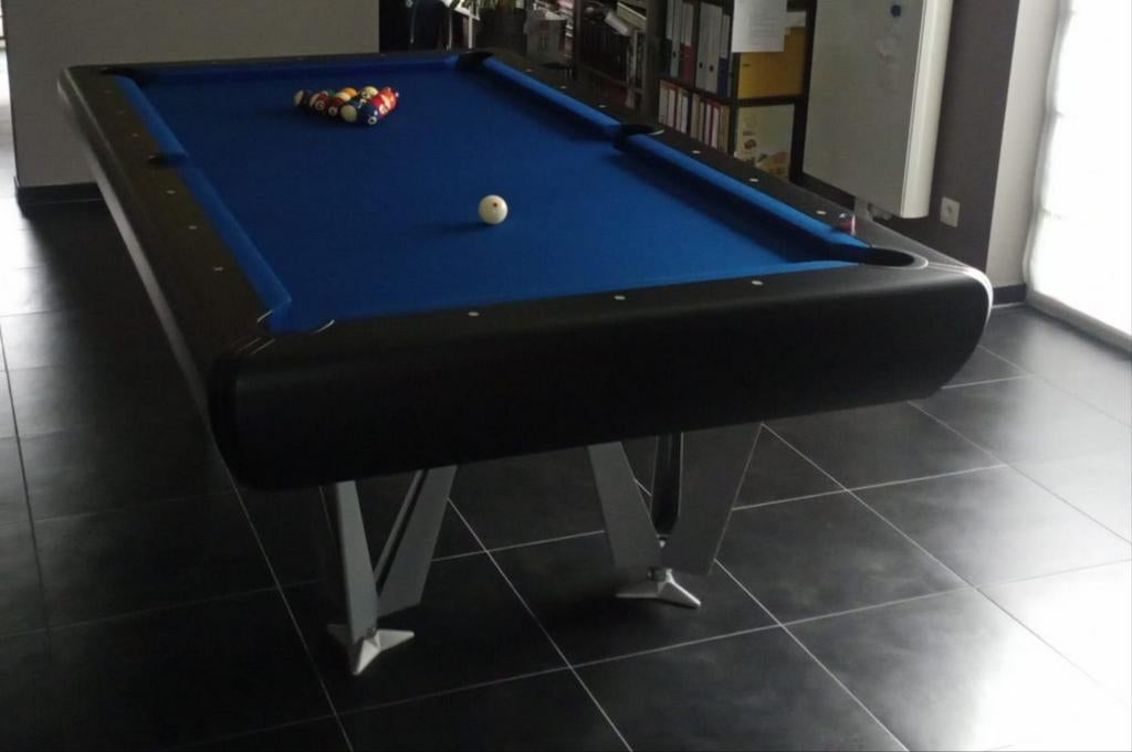 Space Pro pooltafel - leisteen speelveld, Sport en Fitness, Ophalen