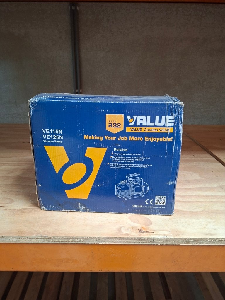 Value VE125N vacuümpomp R32 koeltechniek / airco, Ophalen, Nieuw