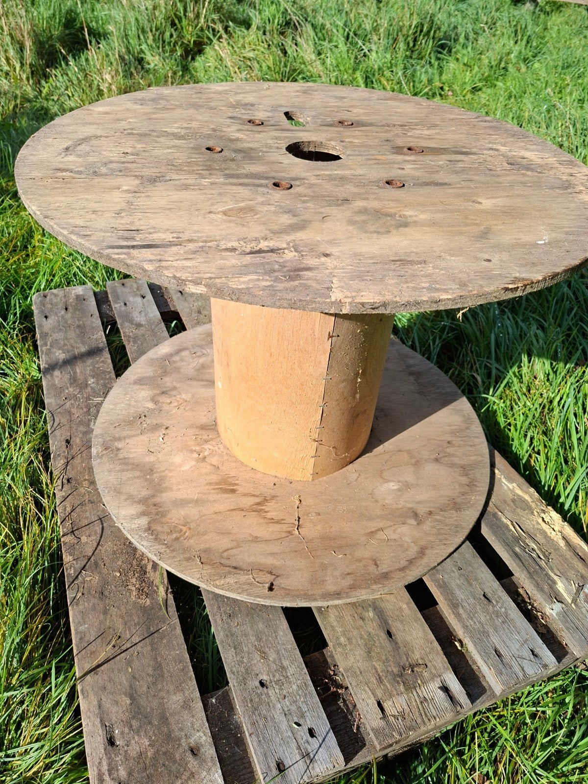 Grand enrouleur de câble en bois — Ø 75 cm, Enlèvement, Utilisé, Bois